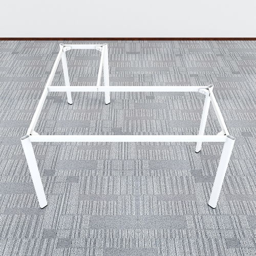 SFOV105 - Chân bàn làm việc góc L sắt Oval lắp ráp