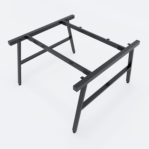 SFAC120 - Chân bàn cụm 2 chỗ sắt 25x50 lắp ráp chữ A