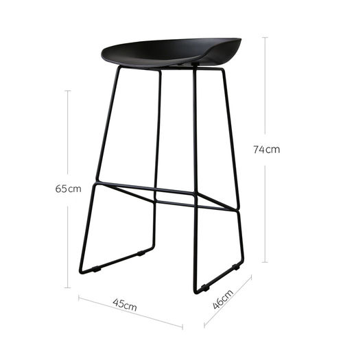 SFBR007 - Ghế Bar khung sắt đít nhựa ôm mông