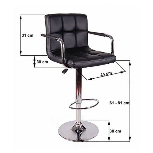 SFBR008- Ghế Bar nệm có tựa lưng chân tròn nâng hạ