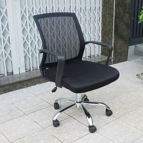 SFGLV010- Ghế văn phòng lưng lưới thấp tay liền chân xoay 