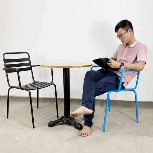 SFBCF034 - Bàn cafe gỗ TRE tròn 60cm chân gang đúc