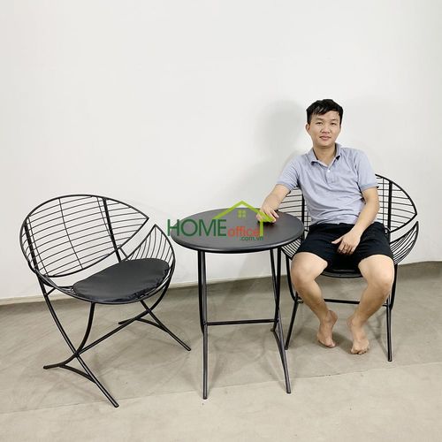 CBCF022 - Bộ bàn ghế cafe, thư giãn Cánh Diều sắt sơn tĩnh điện 3