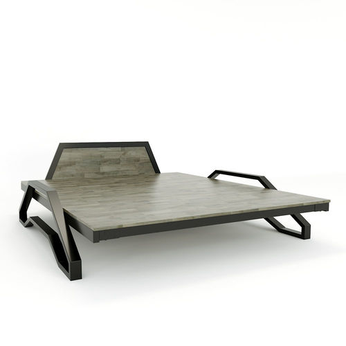 SFGN008 - Giường ngủ Tankbed khung sắt lắp ráp gỗ cao su 3