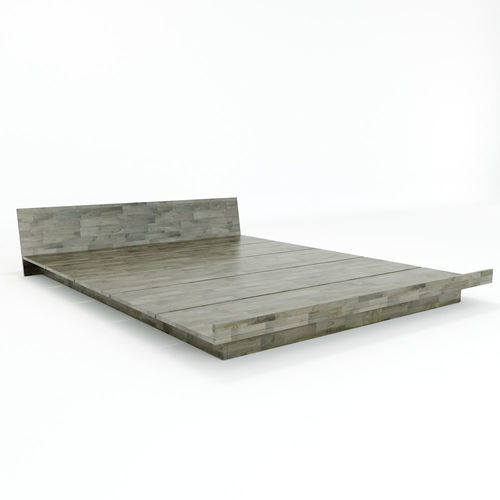 SFGN014 - Giường ngủ đôi gỗ cao su JAPA 3