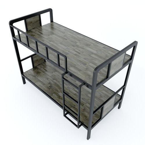 SFGN017 - Giường tầng khung sắt lắp ráp gỗ cao su 2