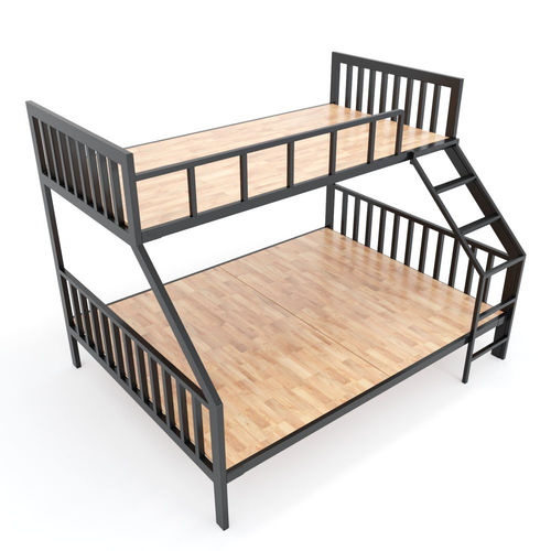 SFGN018 - Giường tầng BAYA gỗ cao su khung sắt lắp ráp 3