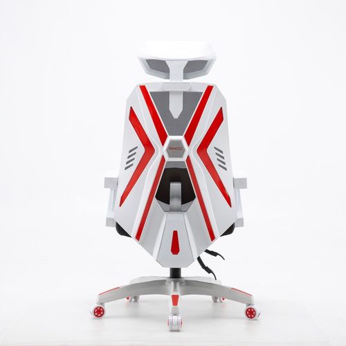 Ghế Gaming Ergonomic màu trắng đỏ cao cấp