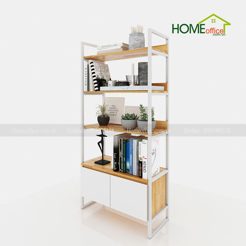 Kệ tủ gỗ trang trí 4 tầng hiện đại 2