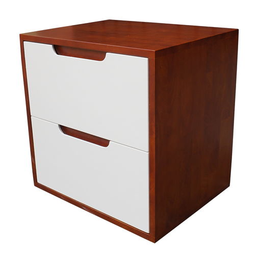 SFTDG006- Tủ đầu giường 2 hộc kéo gỗ cao su 50x40x50cm 3