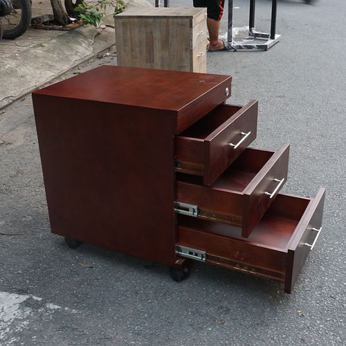 SFTCN002 - Tủ hồ sơ cá nhân có 3 ngăn kéo gỗ cao su 6