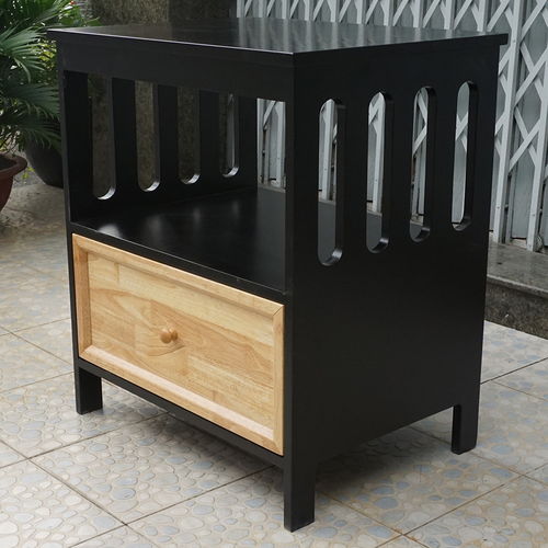SFTDG020 - Tủ đầu giường 1 ngăn kéo màu đen 2