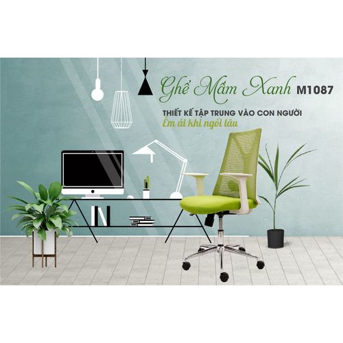 Ghế xoay văn phòng lưng lưới M1087T-02