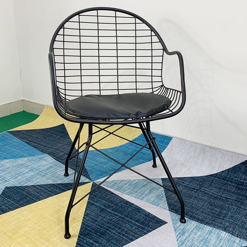 GCF011- Ghế cafe Queen sắt sơn tĩnh điện nhiều màu có nệm
