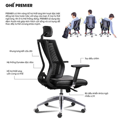 Ghế Ergonomic Premier-01 văn phòng