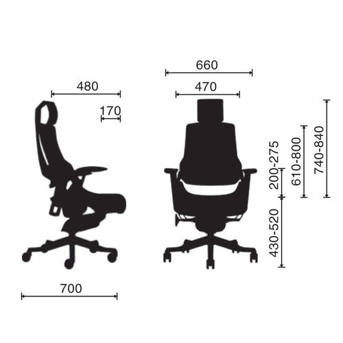 Ghế Ergonomic Wonder II-01 cao cấp