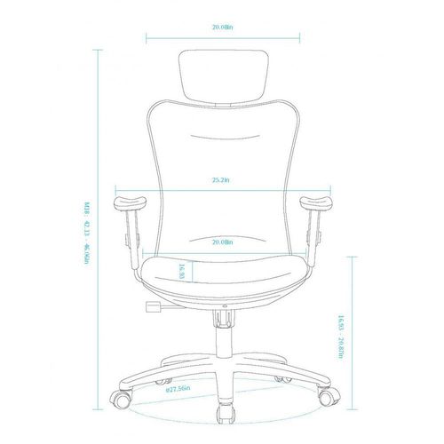 Ghế Ergonomic văn phòng có gác chân