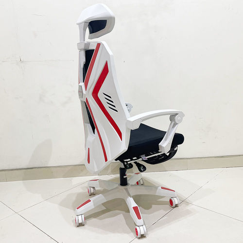 Ghế Gaming Ergonomic màu trắng đỏ cao cấp