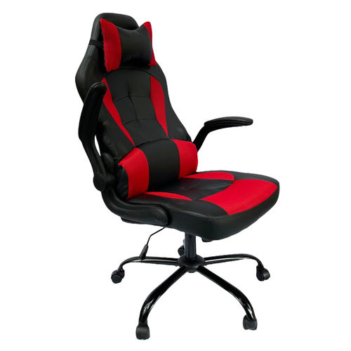 Ghế Gaming RC66 màu đen đỏ tay lật