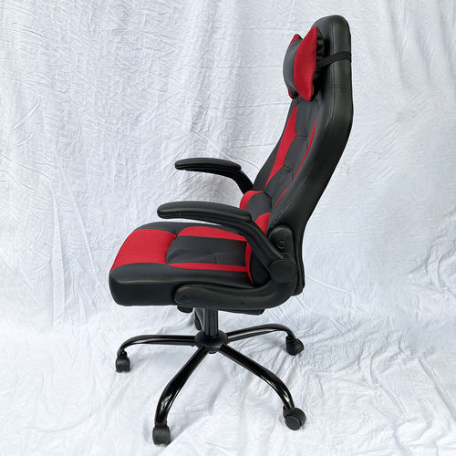 Ghế Gaming RC66 màu đen đỏ tay lật