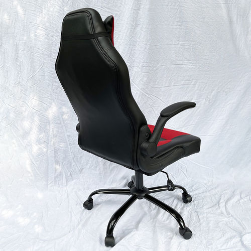 Ghế Gaming RC66 màu đen đỏ tay lật