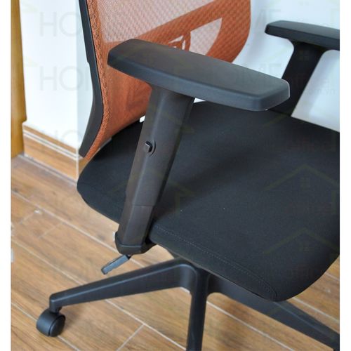 3 Ghế xoay văn phòng lưng lưới có tựa đầu chống mỏi màu cam FSGVP916H