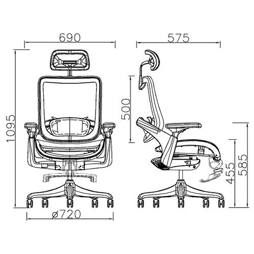 Ghế Ergonomic GSP văn phòng cao cấp
