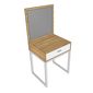 Bàn trang điểm Mini gỗ cao su chân sắt SFBTD007