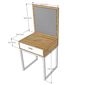 Bàn trang điểm Mini gỗ cao su chân sắt SFBTD007