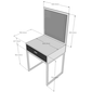 Bàn trang điểm Mini màu trắng kèm gương - SFBTD005