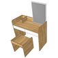 Bộ bàn trang điểm gỗ cao su SFBTD008