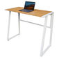 SFBD002- Bàn làm việc đứng gỗ TRE ÉP chân sắt hình thang cao 105cm