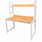 SFBK005 - Bàn làm việc kết hợp kệ khung sắt gỗ cao su