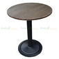 SFBCF006 - Bàn Cafe gỗ TRE ÉP tròn 60cm chân sắt đế gang