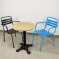 SFBCF035 - Bàn cafe gỗ TRE tròn 60cm chân gang đúc 2