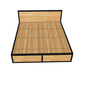 SFGN001 - Giường gỗ cao su khung sắt lắp ráp 2