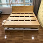 SFGN003 - Giường ngủ gỗ cao su viền gỗ Ferro 4