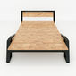 SFGN010 - Giường ngủ Belly khung sắt gỗ cao su 2