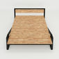 SFGN011 - Giường ngủ Belly khung sắt gỗ cao su 4