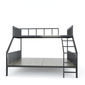 SFGN018 - Giường tầng BAYA gỗ cao su khung sắt lắp ráp 2