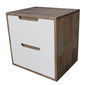 SFTDG006- Tủ đầu giường 2 hộc kéo gỗ cao su 50x40x50cm 4