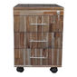 TCN68015 - Tủ cá nhân gỗ TRÀM màu cánh gián 3 ngăn kéo có khoá 4